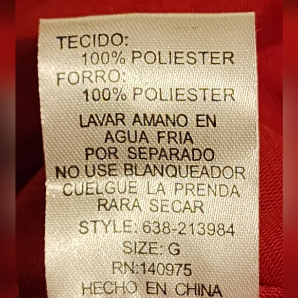 Verty, NWOT red sequence mini dress sz L - Picture 5 of 5